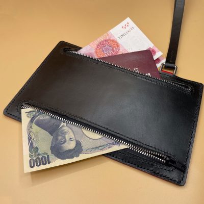 CHOU_Double-Currency-Wallet_Black-&-Red_Yellow-background_9